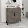 Hanah Home Darien - Gordion Marble, Black Wood